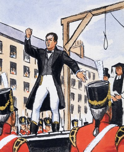 Un discours enflammé depuis la potence - English School