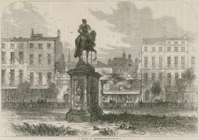 Un croquis à Leicester Square, Londres - English School