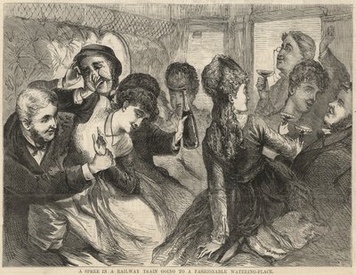 Une fête dans un train en direction d