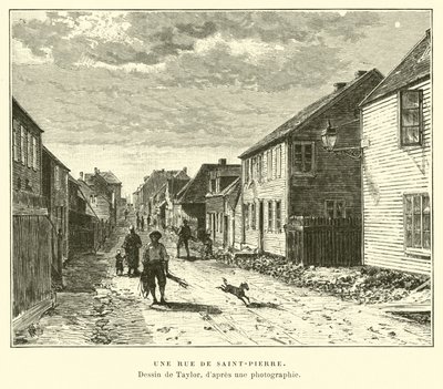 Une rue à Saint-Pierre, Saint-Pierre-et-Miquelon - English School