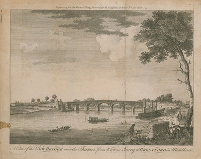 Vue du nouveau pont sur la Tamise - English School