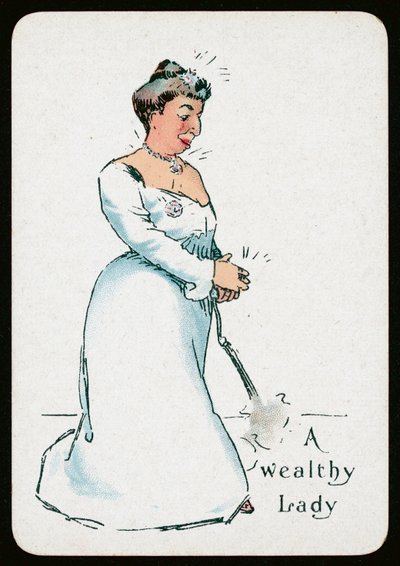 Une dame riche (lithographie en couleur) - English School