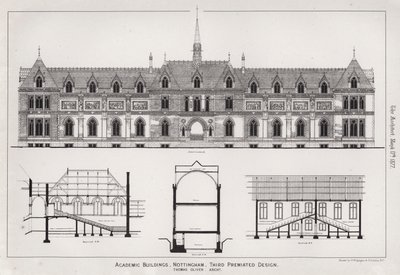 Bâtiments académiques, Nottingham, troisième design primé - English School
