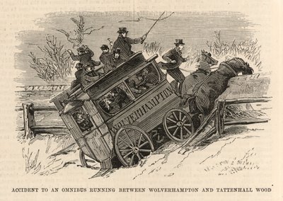 Accident à un omnibus entre Wolverhampton et Tattenhall Wood - English School