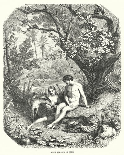 Adam et Ève en Éden - English School