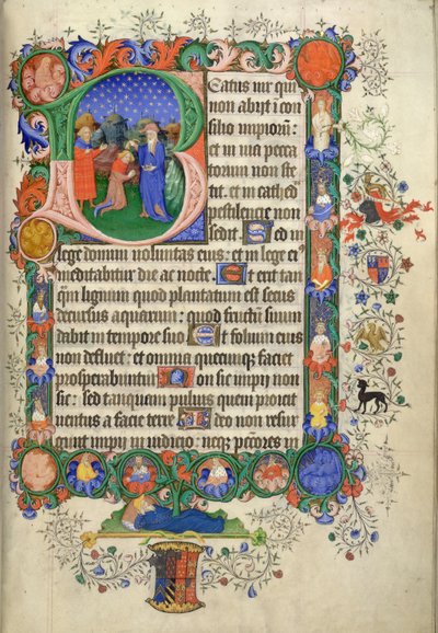 Add. 42131 fol.73 Psaume 1, débutant par l