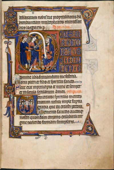 Jésus devant Caïphe, dans les Heures de Salvin - English School