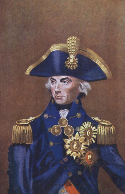 Amiral Lord Nelson, portrait - English School