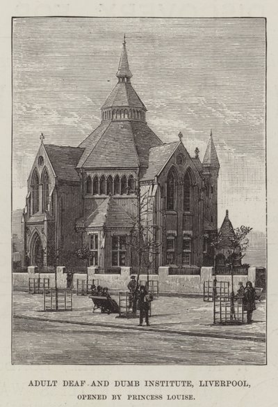 Institut pour adultes sourds et muets, Liverpool, ouvert par la princesse Louise - English School