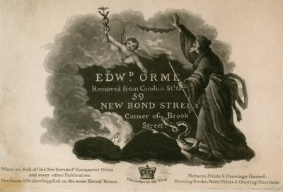 Publicité pour Edward D Orme, marchands d