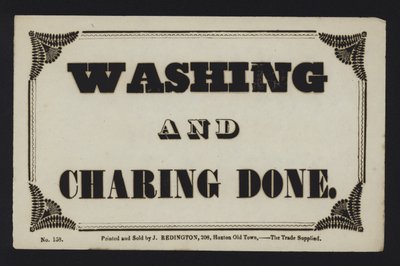 Annonce : Lavage et ménage faits (type) - English School