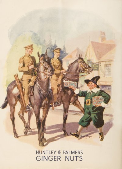 Publicité pour Huntley et Palmers Ginger Nuts, 1935 - English School