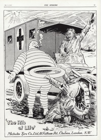 Publicité pour les pneus Michelin - English School