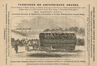 Publicité pour M. Edward Hunt - English School