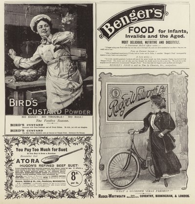 Publicité du numéro de Noël de The Graphic 1896 - English School