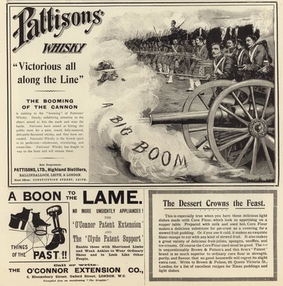 Publicité du numéro de Noël de The Graphic 1897 - English School