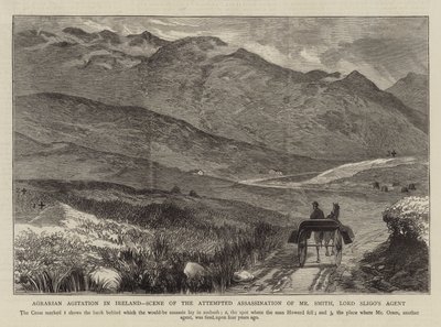 Agitation agraire en Irlande, scène de la tentative d