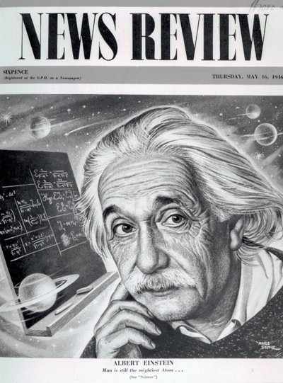 Albert Einstein sur la couverture de 