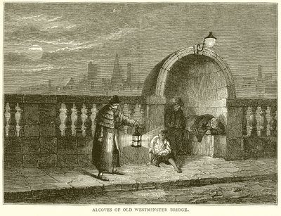 Alcôves du vieux pont de Westminster - English School