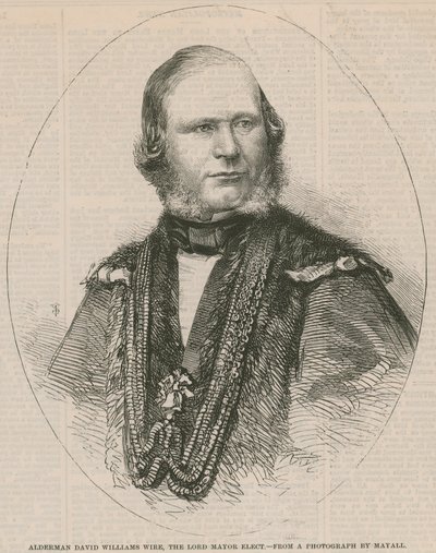 Alderman David Williams Wire, le Lord Maire élu - English School