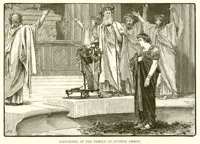 Alexandre au temple de Jupiter Ammon - English School