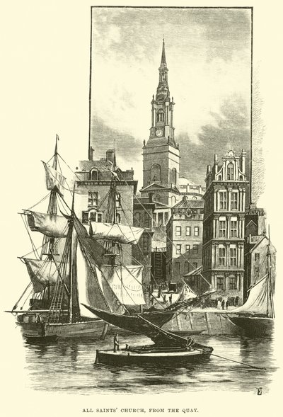 Église Tous les Saints, depuis le Quai - English School