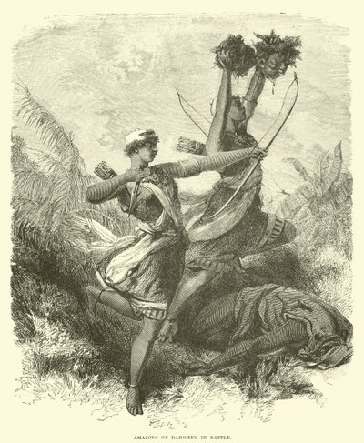 Amazones du Dahomey en bataille - English School