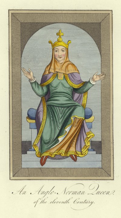 Une reine anglo-normande du XIe siècle - English School