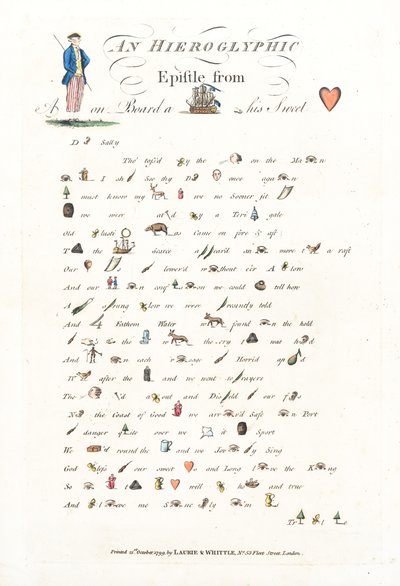 Une épître hiéroglyphique - English School