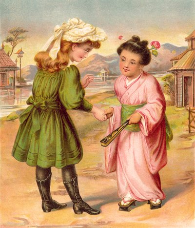 Une introduction entre une fille anglaise et une fille asiatique - English School