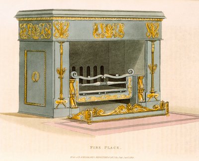 Un poêle à air ornemental de Ackermanns Repository of Arts II, septembre 1825 - English School