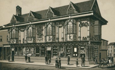 Ancient House, Ipswich (lithographie) - English School