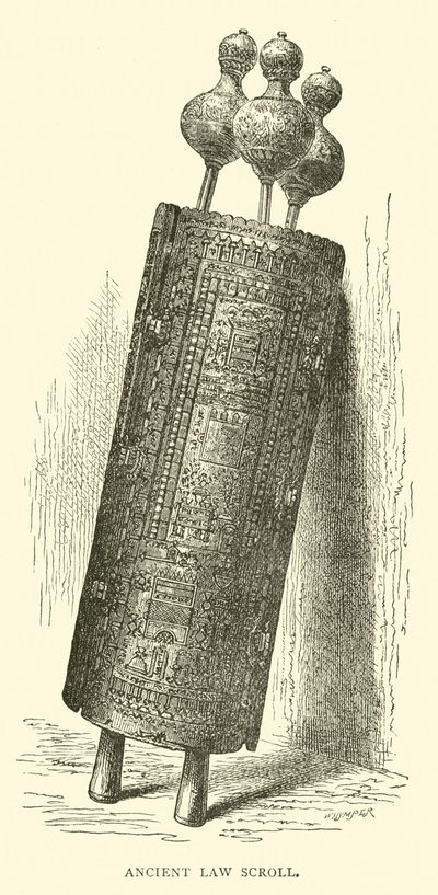 Ancien rouleau de la loi - English School