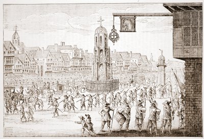 Vue ancienne de Cheapside, tirée de l