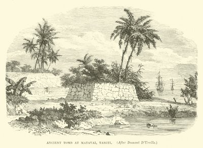 Ancienne tombe à Matavai, Tahiti, d