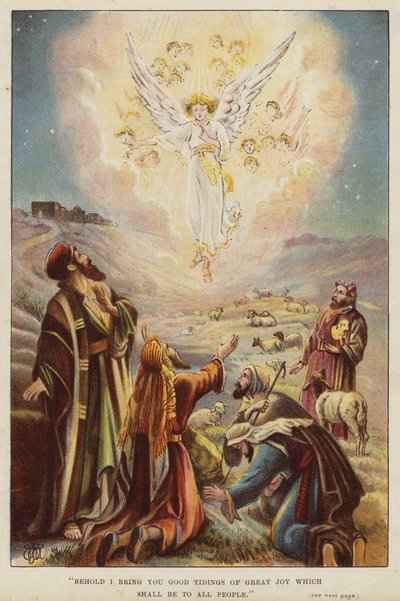 Ange annonçant aux bergers la naissance de Jésus-Christ - English School