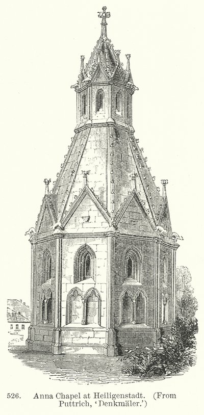 Chapelle Anna à Heiligenstadt (gravure) - English School