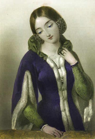 Anne de Bohême, reine de Richard II, imprimé par Henry G. Bohn, 1856 - English School