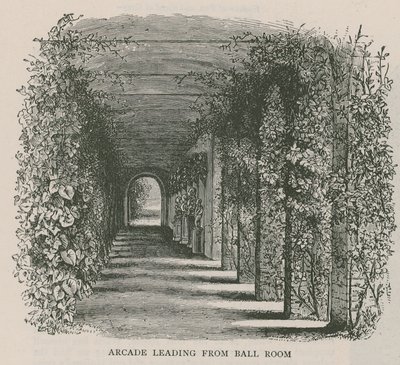Arcade menant à la salle de bal, Holland House - English School