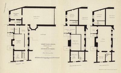 Plans architecturaux de Crosby Place - English School