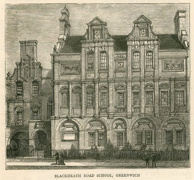 Architecture du London School Board : Blackheath Road School, Greenwich, Londres - English School