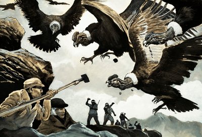 Armand et Michaela Denis attaqués par des condors - English School