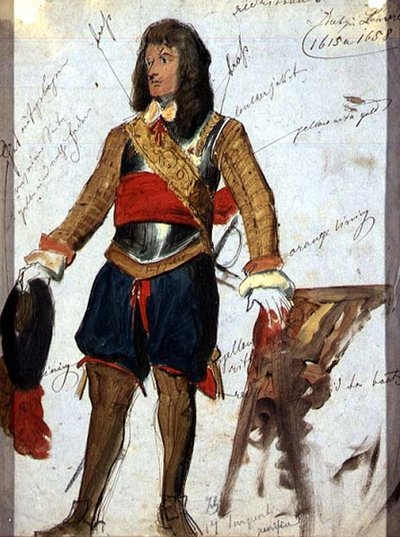 Armure (c.1615) au musée du Louvre, Paris, c.1850 - English School