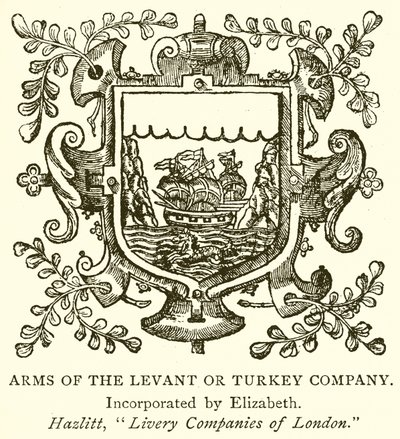 Armoiries de la Levant ou Turkey Company - English School