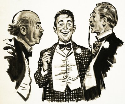 Arnold Bennett : une scène de The Card - English School