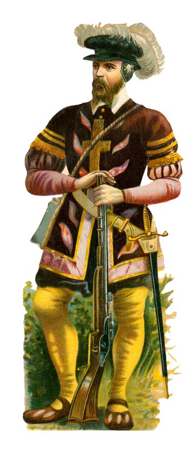 Arquebusier du temps du roi Henri VIII, 1509-47 - English School