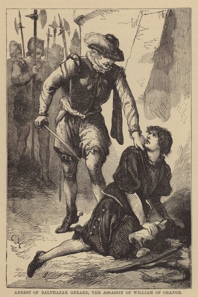 Arrestation de Balthazar Gérard, l