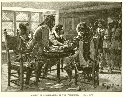 Arrestation des conspirateurs à la Mermaid - English School