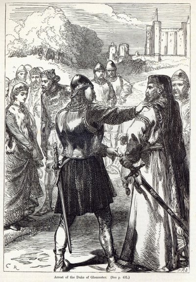 Arrestation du duc de Gloucester, illustration de 