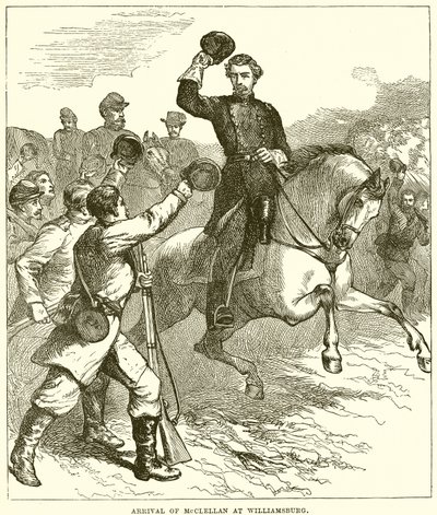 Arrivée de McClellan à Williamsburg - English School